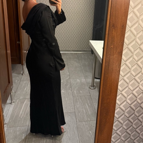 JLUXLABEL Elegant Black Long Sleeve Dress - Picture 2 of 5